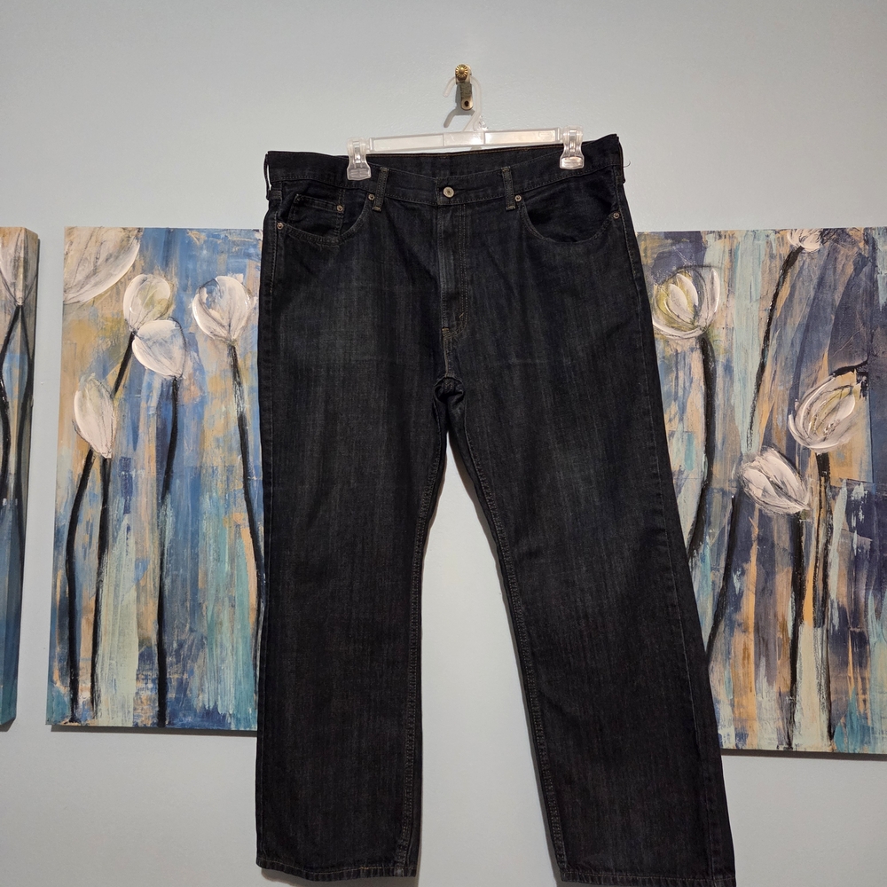 Levi's Dark Gray Straight Jeans